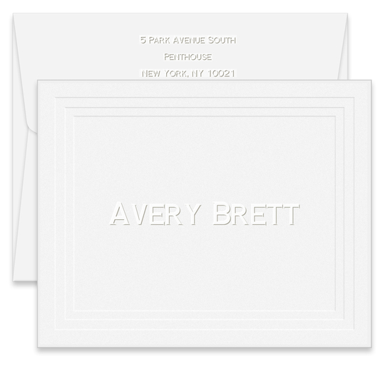 Embossed Tradition Folded Note Cards